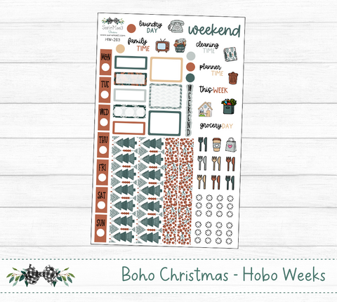 Hobonichi Weeks Kit, Boho Christmas, HW-263