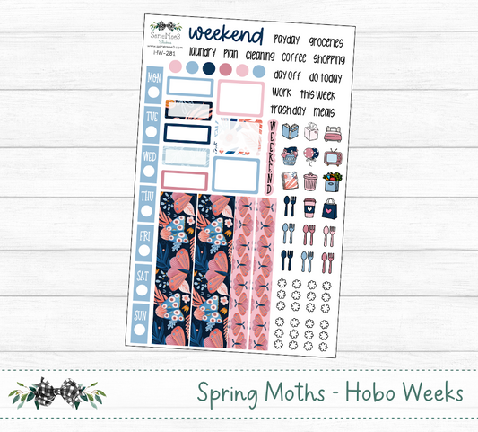 Hobonichi Weeks Kit, Spring Moths, HW-281