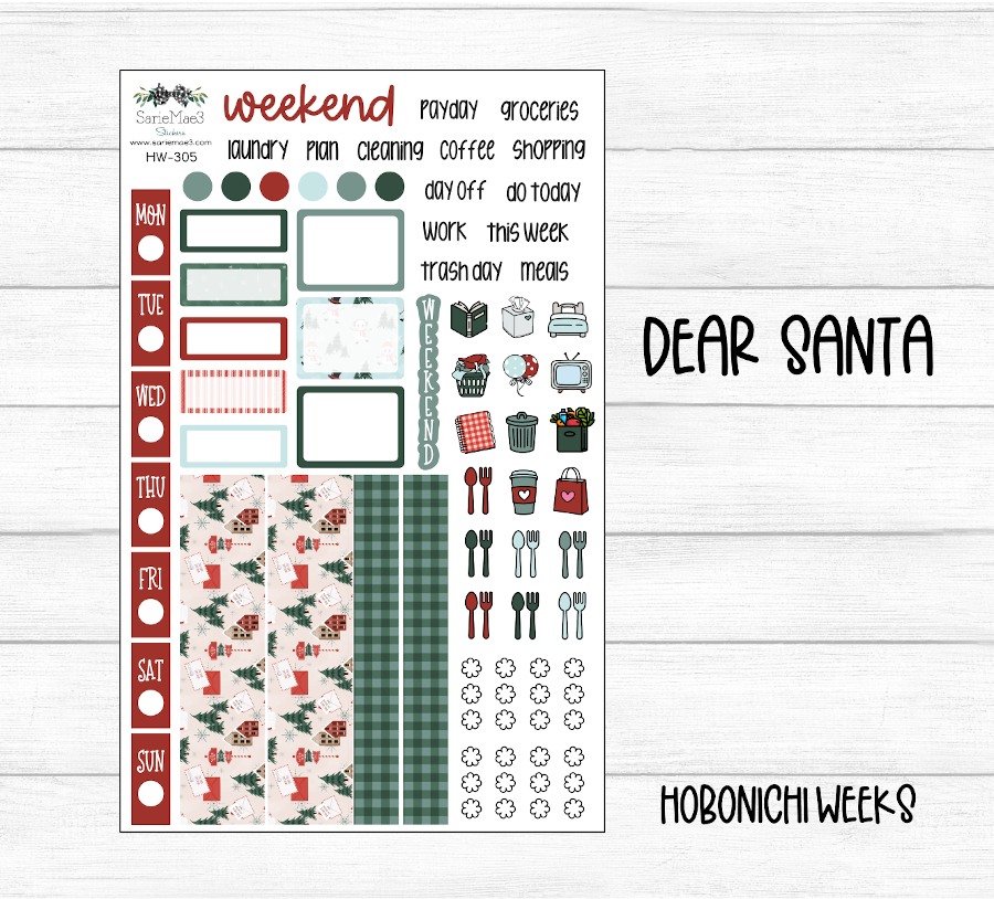 Hobonichi Weeks Kit, Dear Santa, HW-305