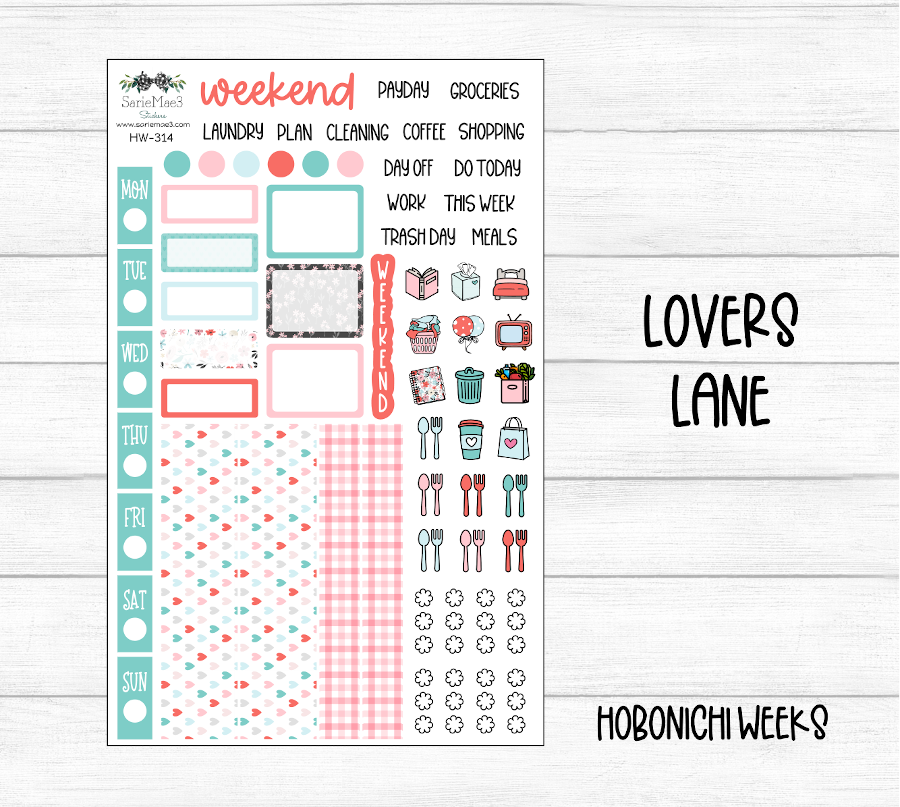 Hobonichi Weeks Kit, Lovers Lane, HW-314