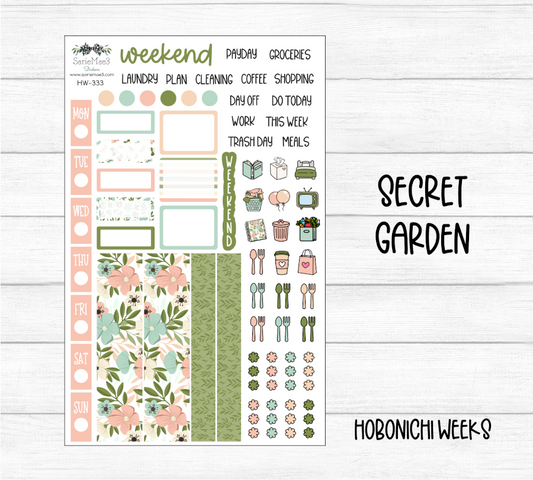 Hobonichi Weeks Kit, Secret Garden, HW-333