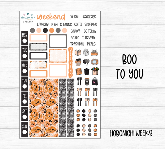Hobonichi Weeks Kit, Boo To You, HW-337