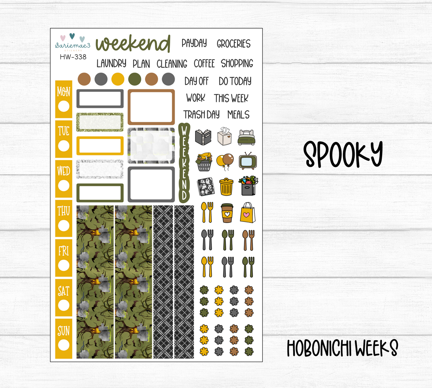 Hobonichi Weeks Kit, Spooky, HW-338