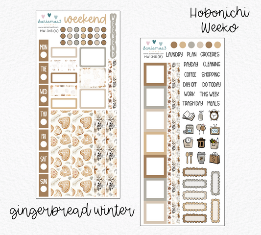 Hobonichi Weeks Kit, Gingerbread Winter, HW-346