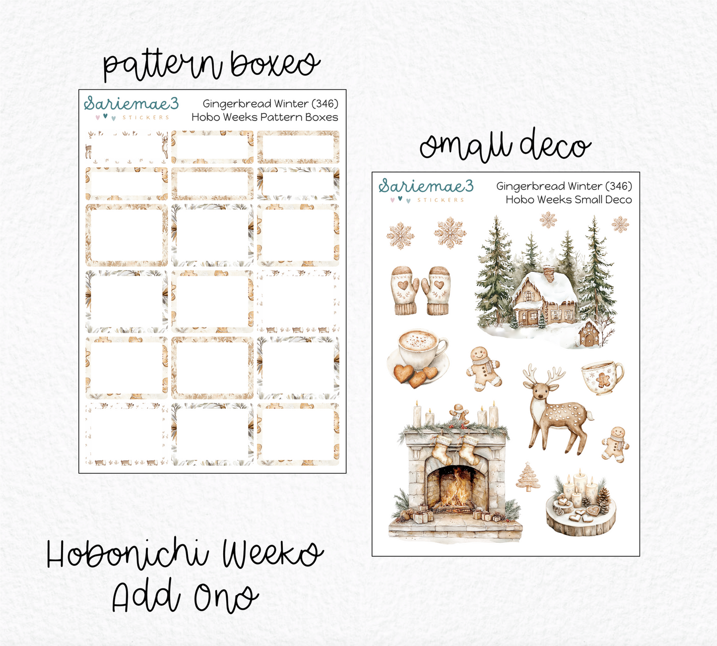 Hobonichi Weeks Kit, Gingerbread Winter, HW-346