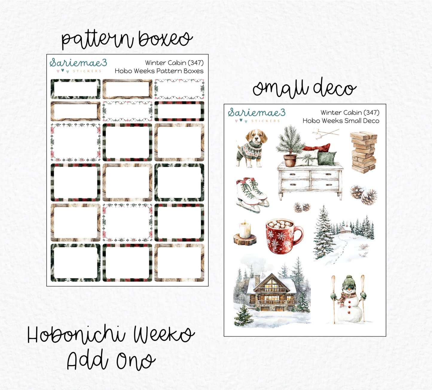 Hobonichi Weeks Kit, Winter Cabin, HW-347