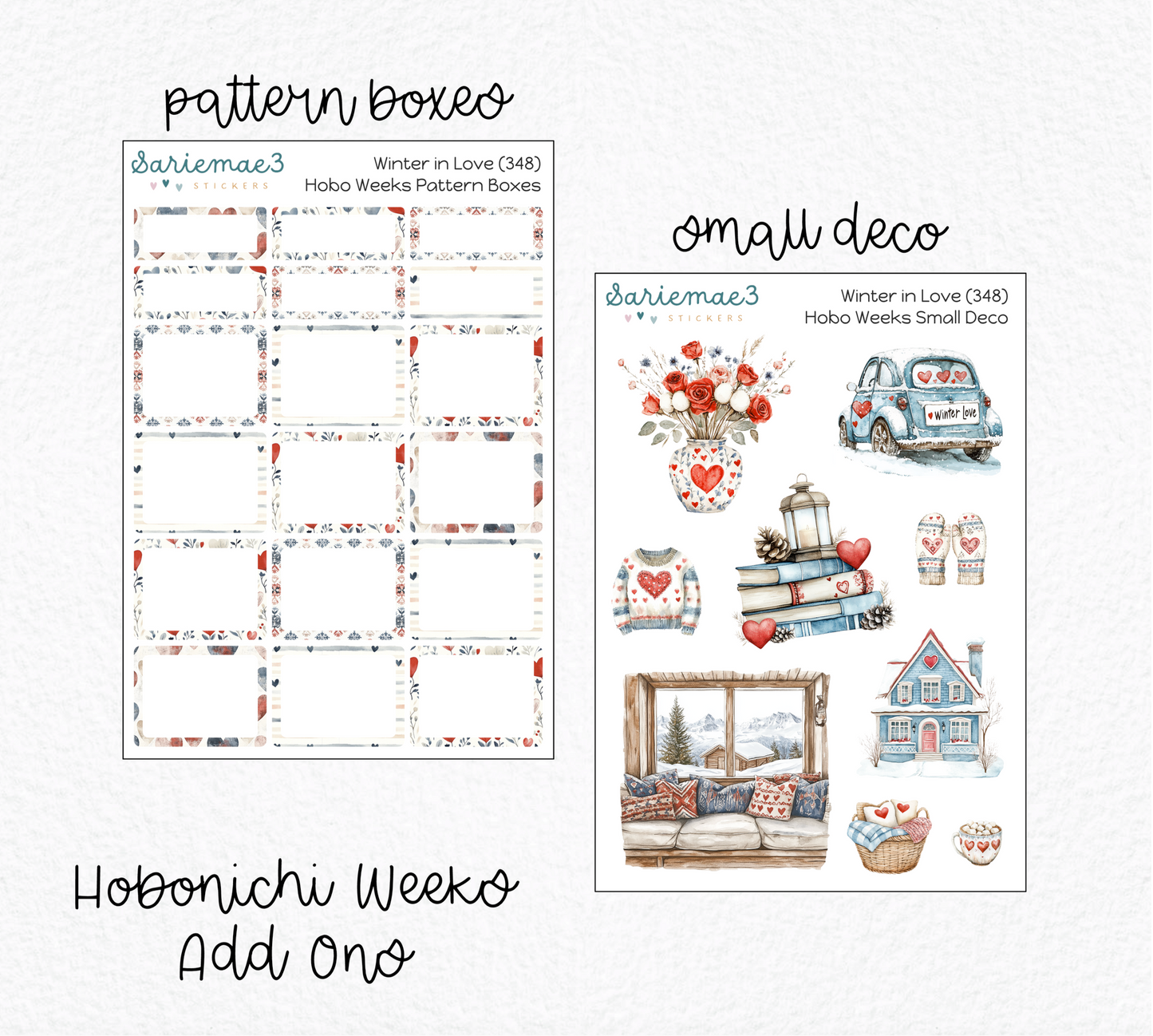 Hobonichi Weeks Kit, Winter in Love, HW-348