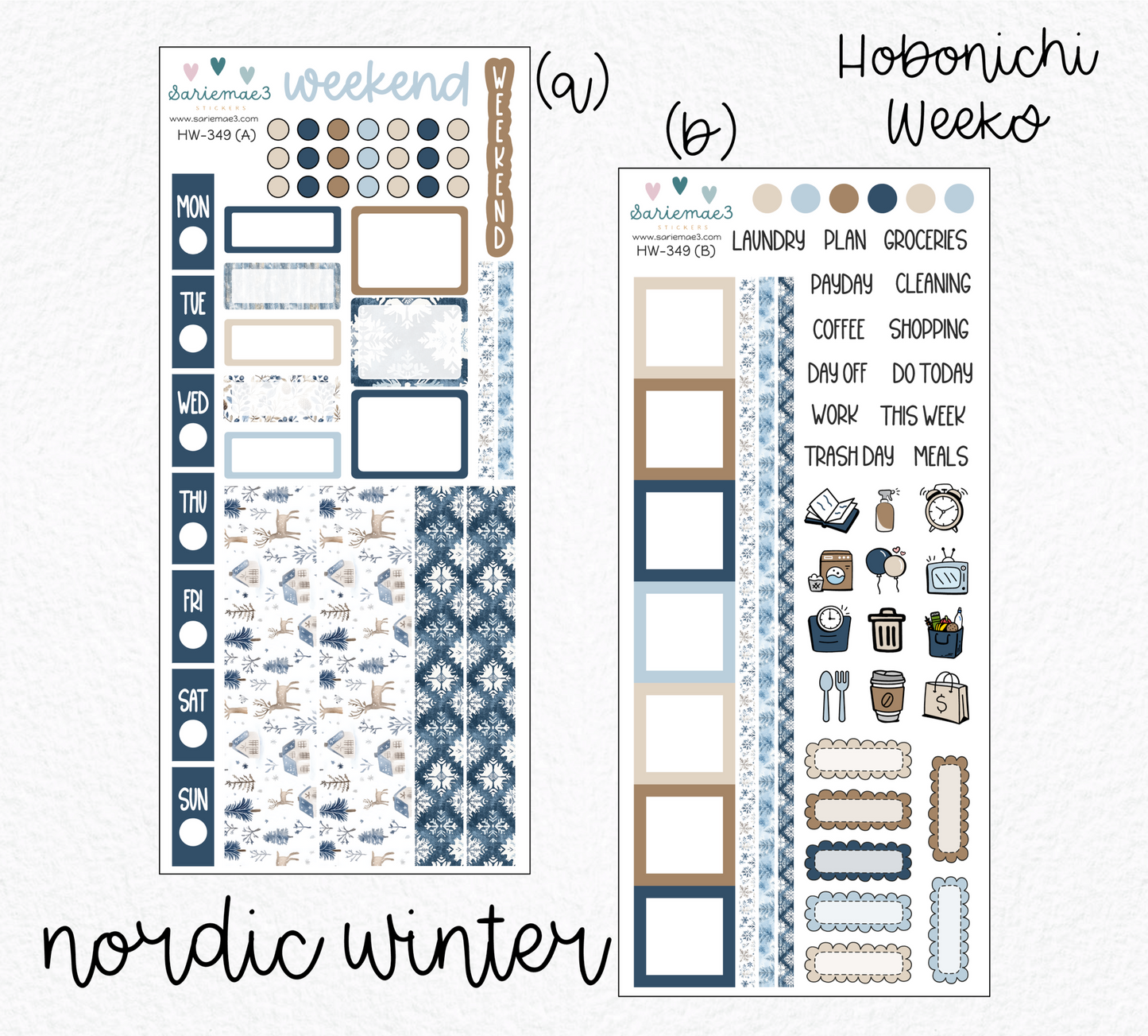 Hobonichi Weeks Kit, Nordic Winter, HW-349