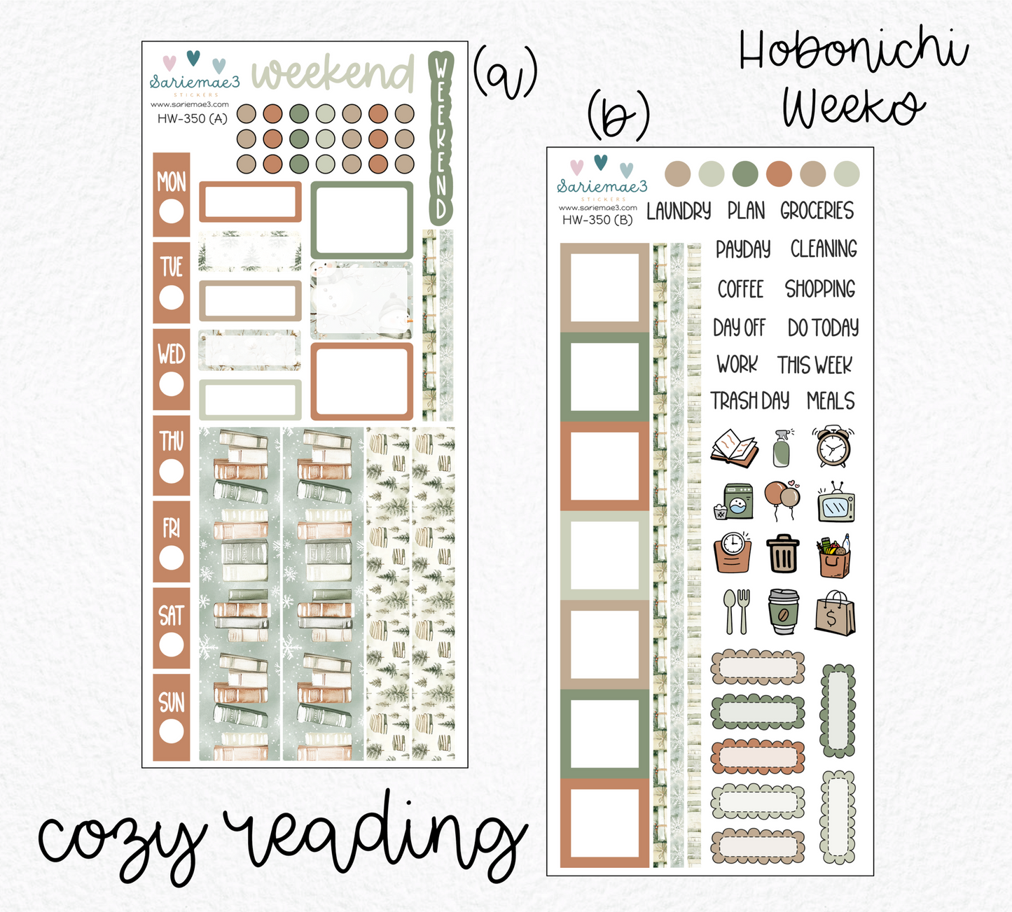 Hobonichi Weeks Kit, Cozy Reading, HW-350