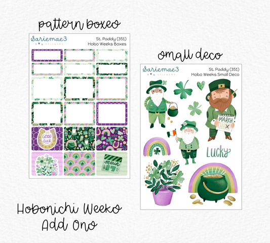 Hobonichi Weeks Kit, St. Paddy, HW-351