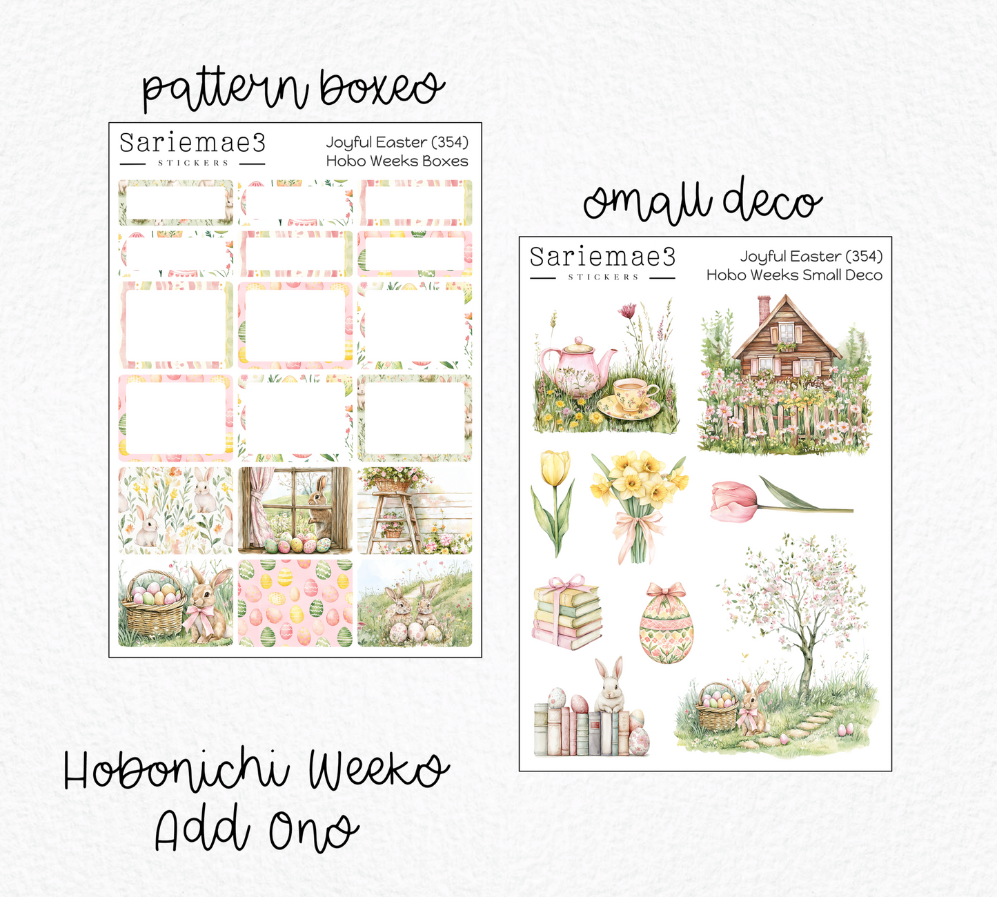 Hobonichi Weeks Kit, Joyful Easter, HW-354