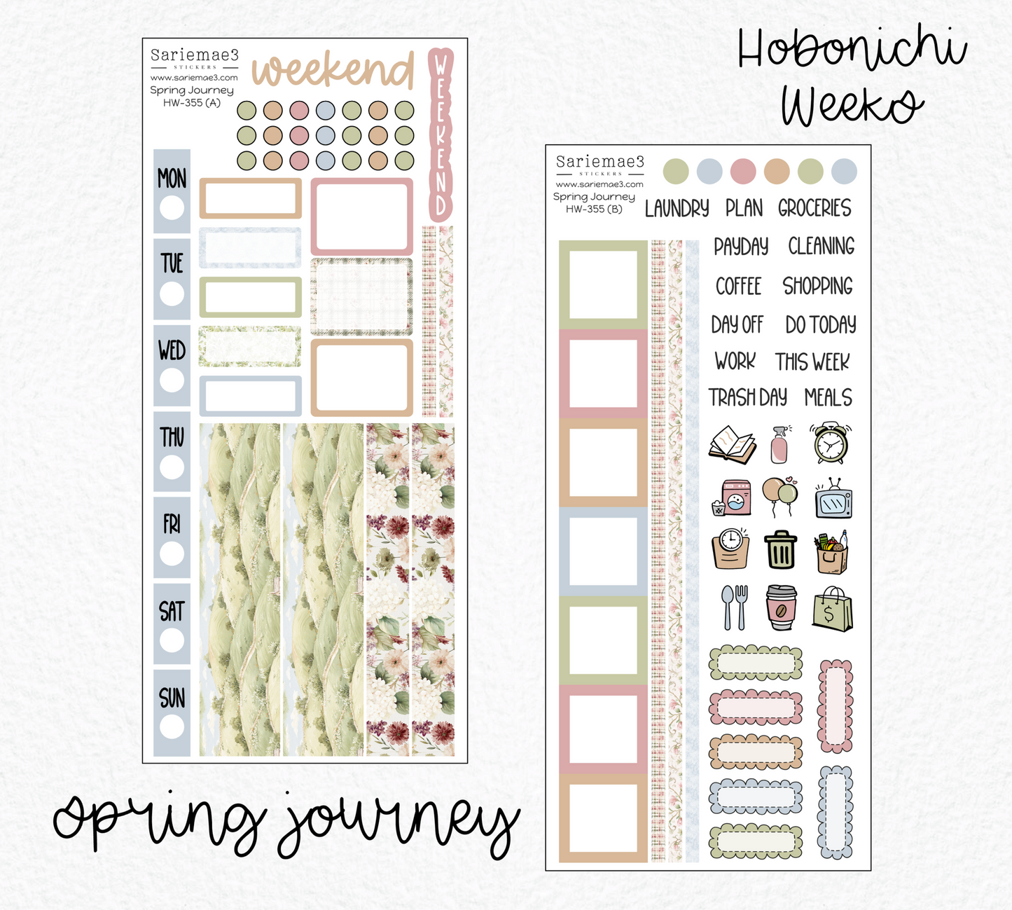Hobonichi Weeks Kit, Spring Journey, HW-355