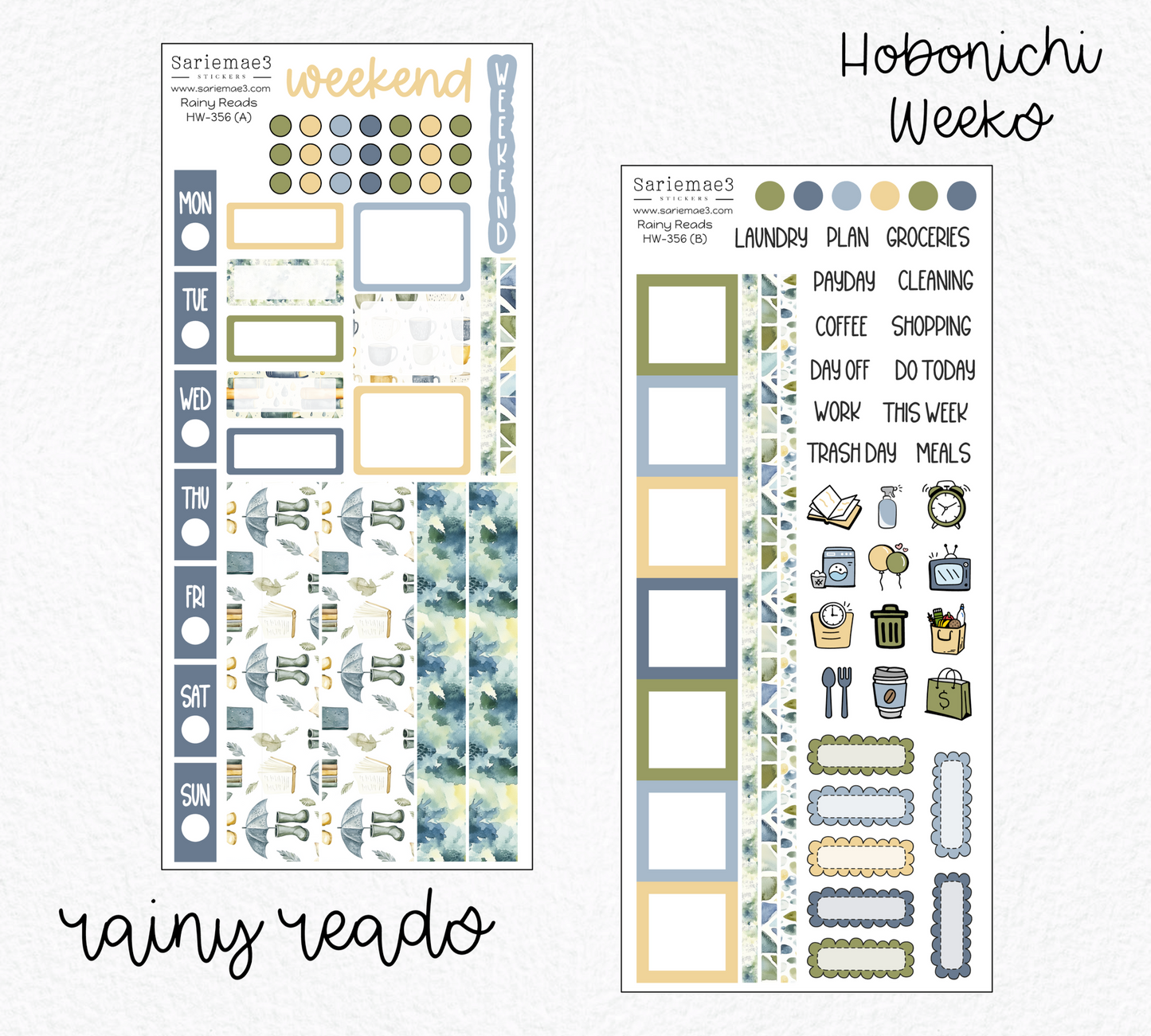 Hobonichi Weeks Kit, Rainy Reads, HW-356