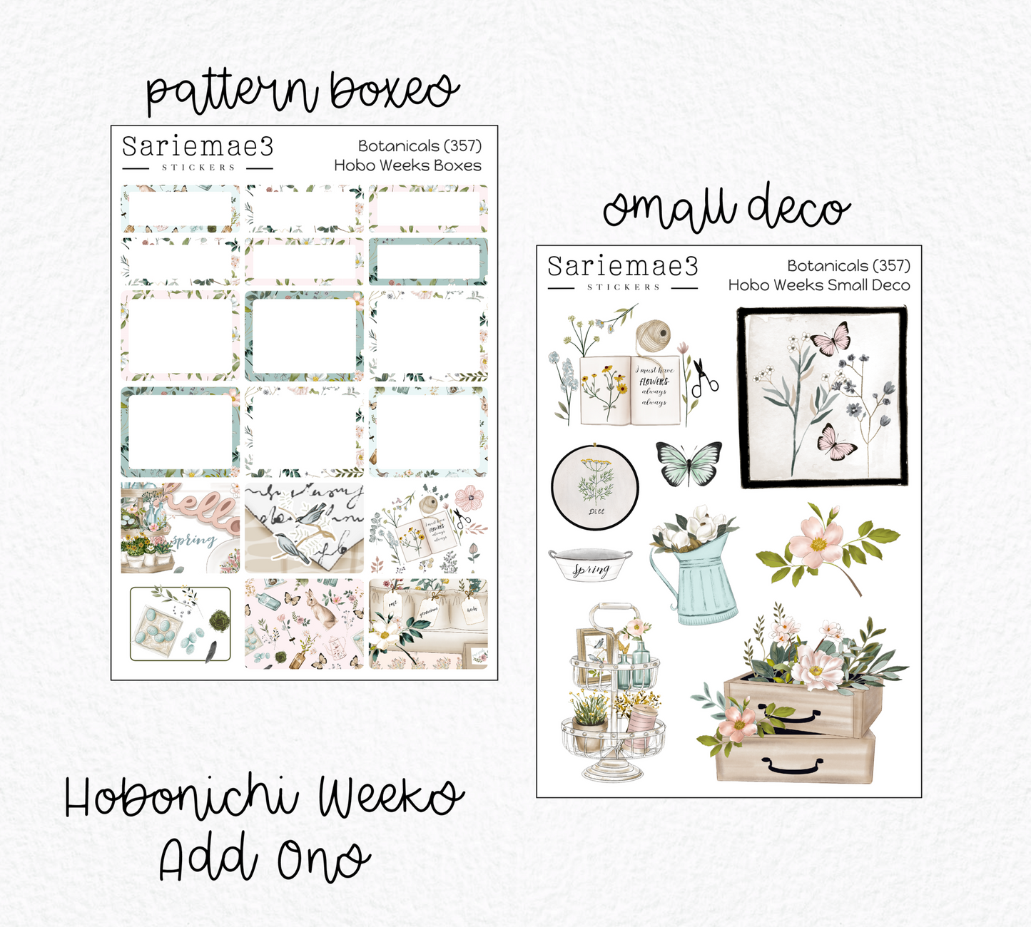 Hobonichi Weeks Kit, Botanicals, HW-357