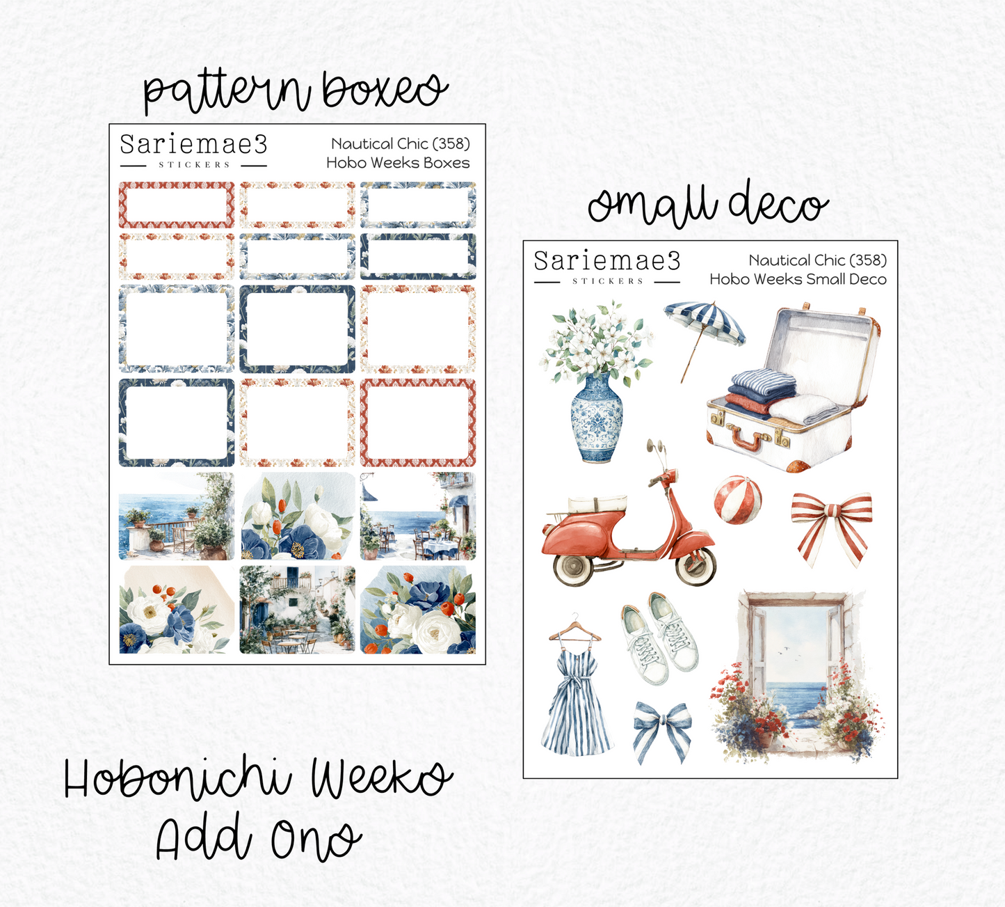 Hobonichi Weeks Kit, Nautical Chic, HW-358