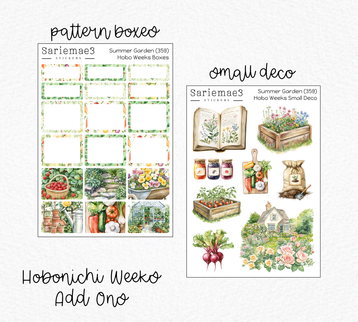 Hobonichi Weeks Kit, Summer Garden, HW-359