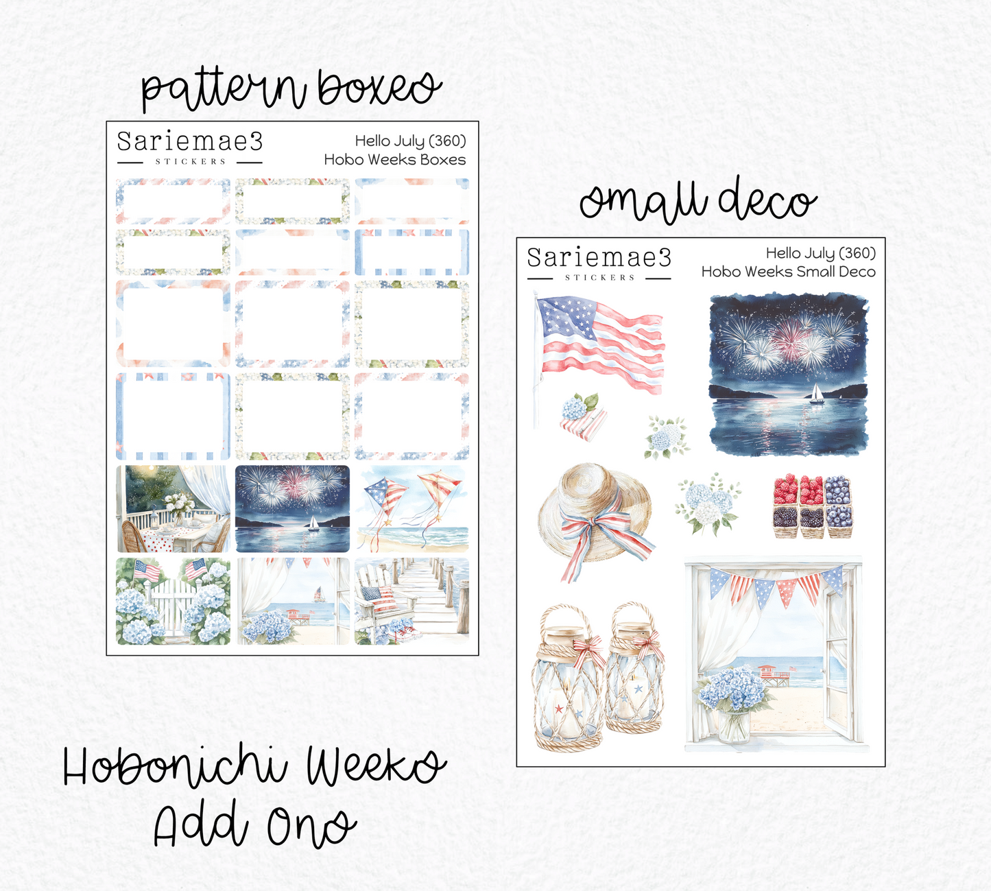 Hobonichi Weeks Kit, Hello July, HW-360