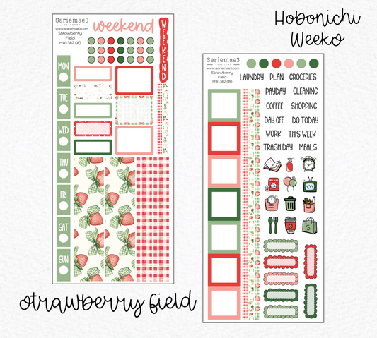 Hobonichi Weeks Kit, Strawberry Field, HW-362