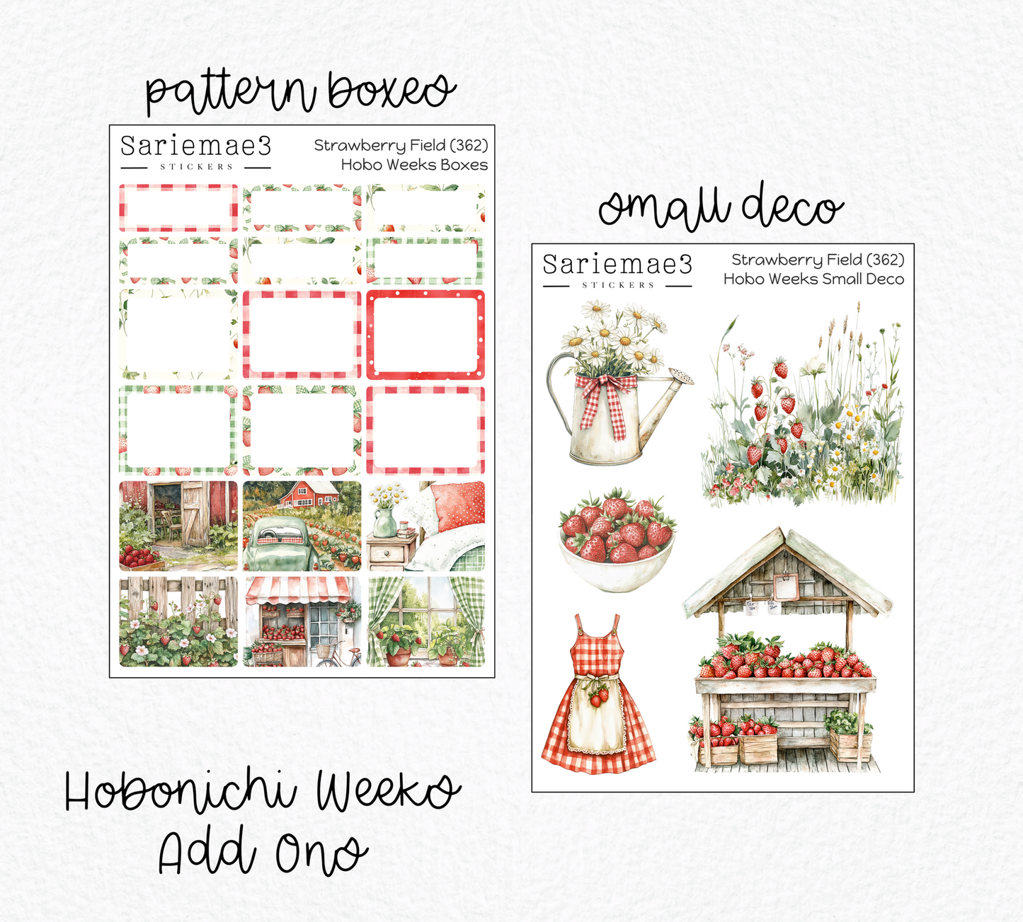 Hobonichi Weeks Kit, Strawberry Field, HW-362