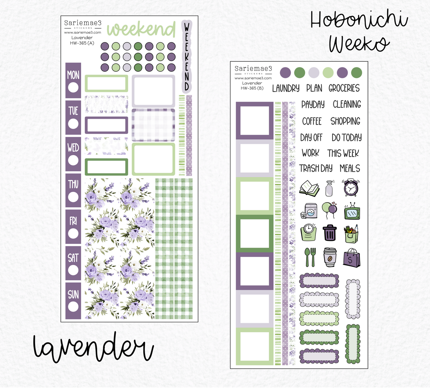 Hobonichi Weeks Kit, Lavender, HW-365