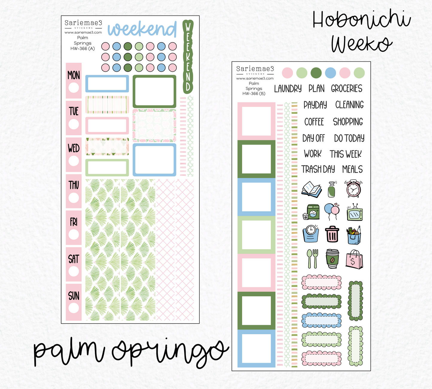 Hobonichi Weeks Kit, Palm Springs, HW-366