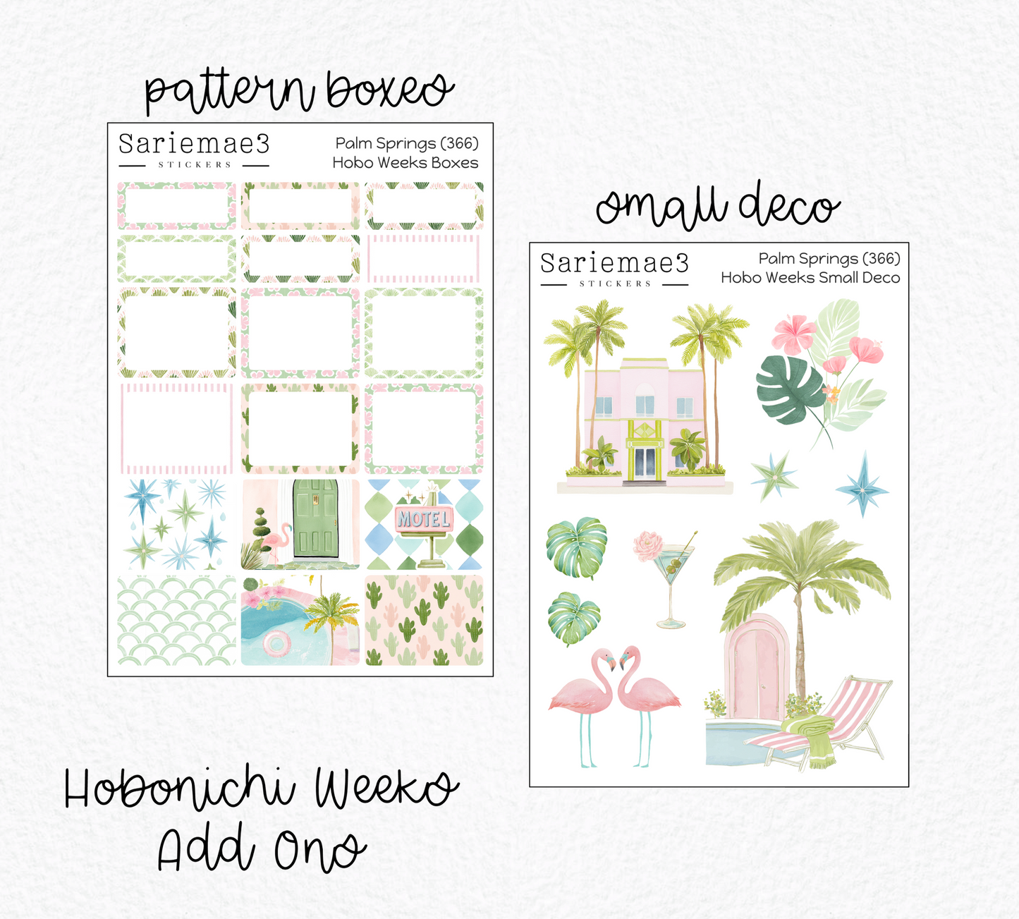 Hobonichi Weeks Kit, Palm Springs, HW-366