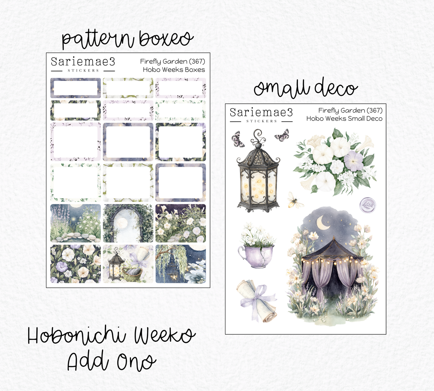 Hobonichi Weeks Kit, Firefly Garden, HW-367