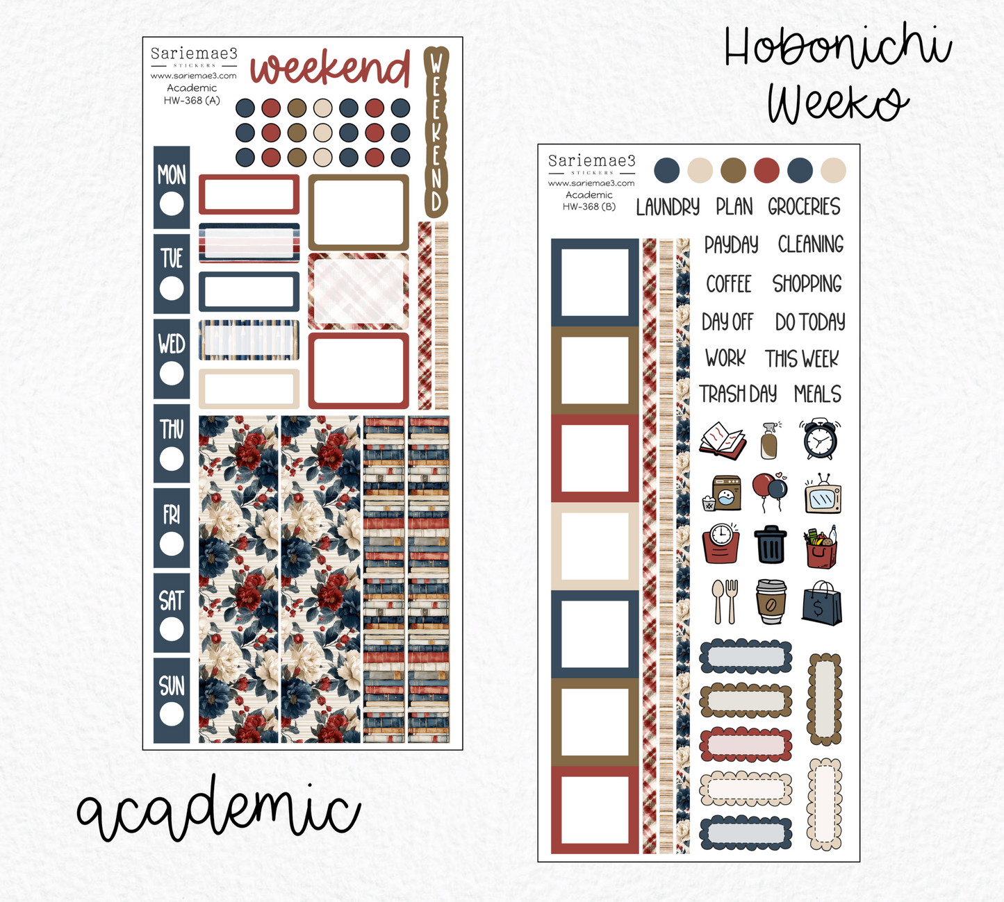 Hobonichi Weeks Kit, Academic, HW-368