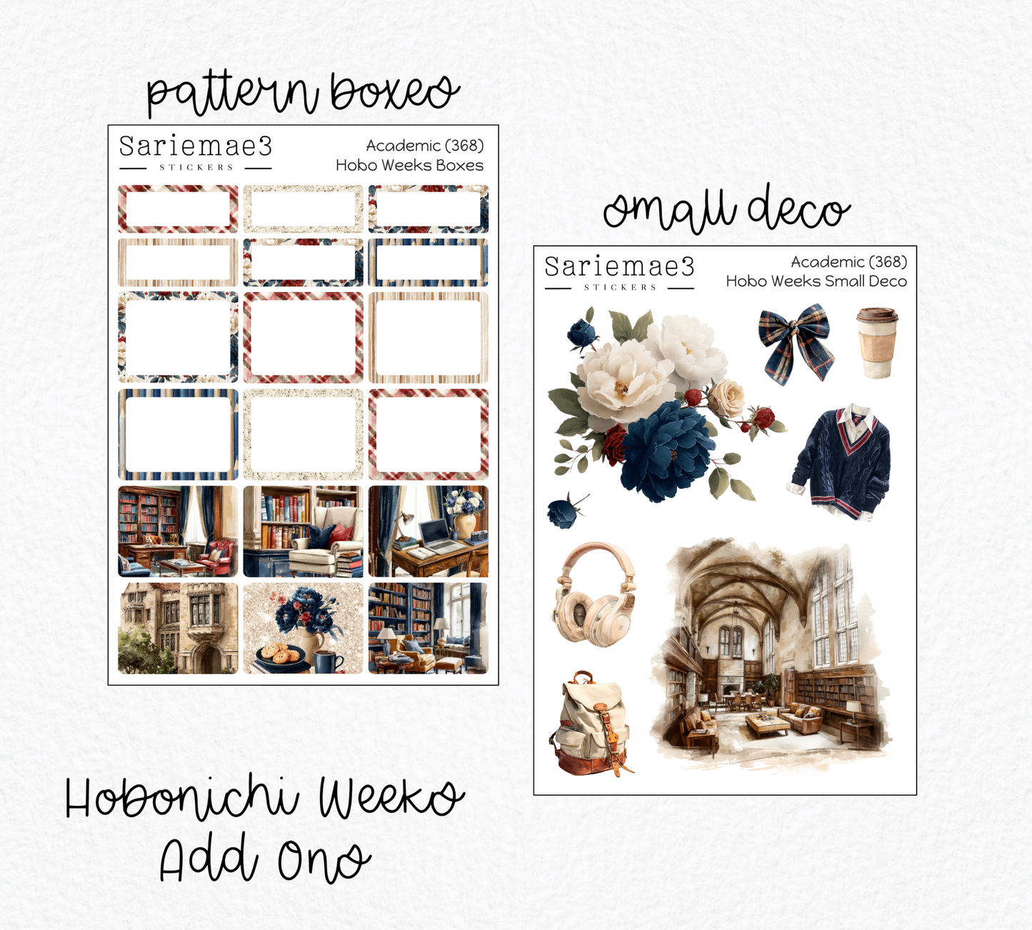Hobonichi Weeks Kit, Academic, HW-368