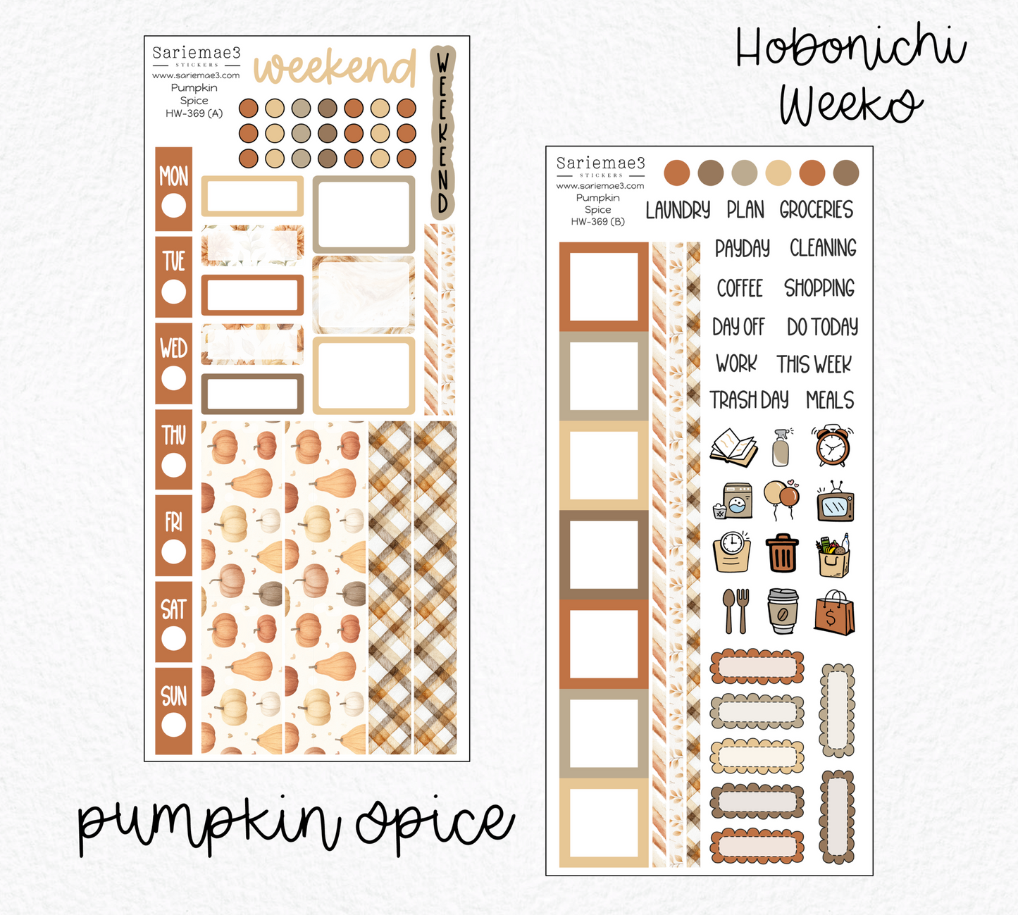 Hobonichi Weeks Kit, Pumpkin Spice, HW-369