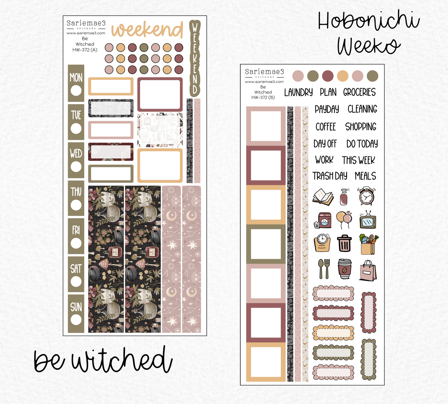 Hobonichi Weeks Kit, Be Witched, HW-372