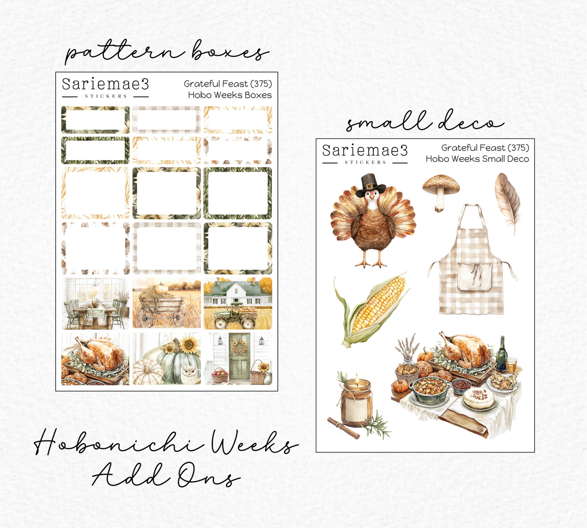 Hobonichi Weeks Kit, Grateful Feast, HW-375