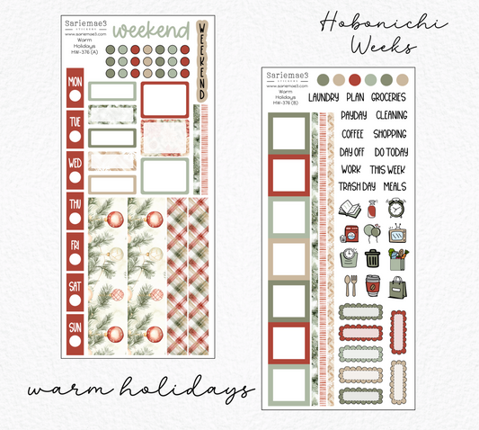 Hobonichi Weeks Kit, Warm Holidays, HW-376