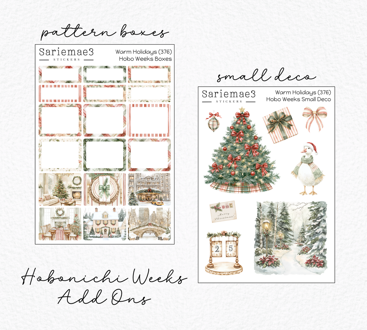 Hobonichi Weeks Kit, Warm Holidays, HW-376