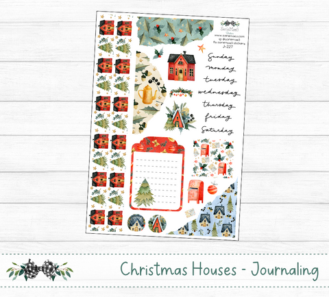 Journaling Kit, Christmas Houses, J-227