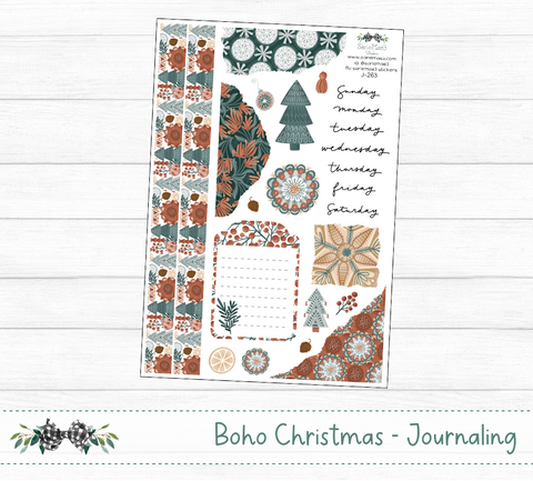Journaling Kit, Boho Christmas, J-263