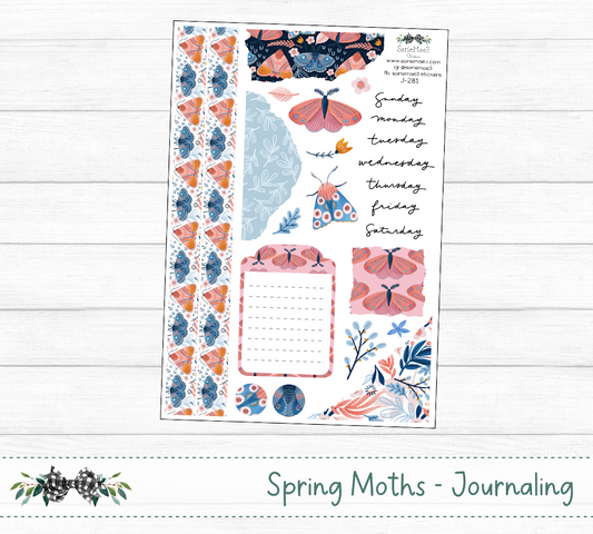 Journaling Kit, Spring Moths, J-281