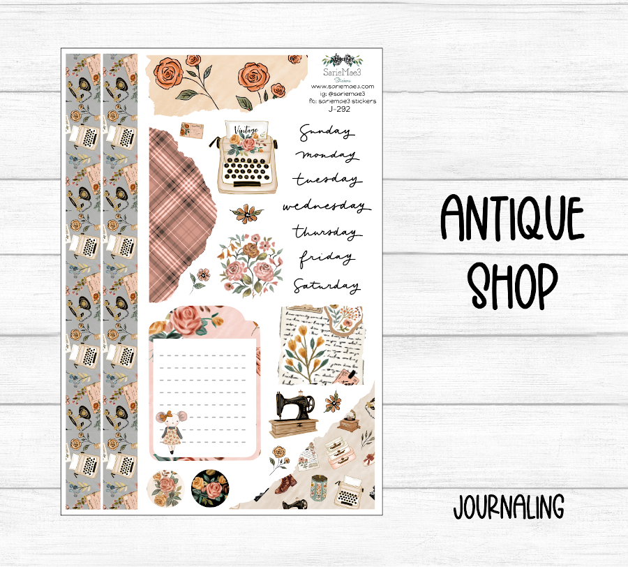 Journaling Kit, Antique Shop, J-292