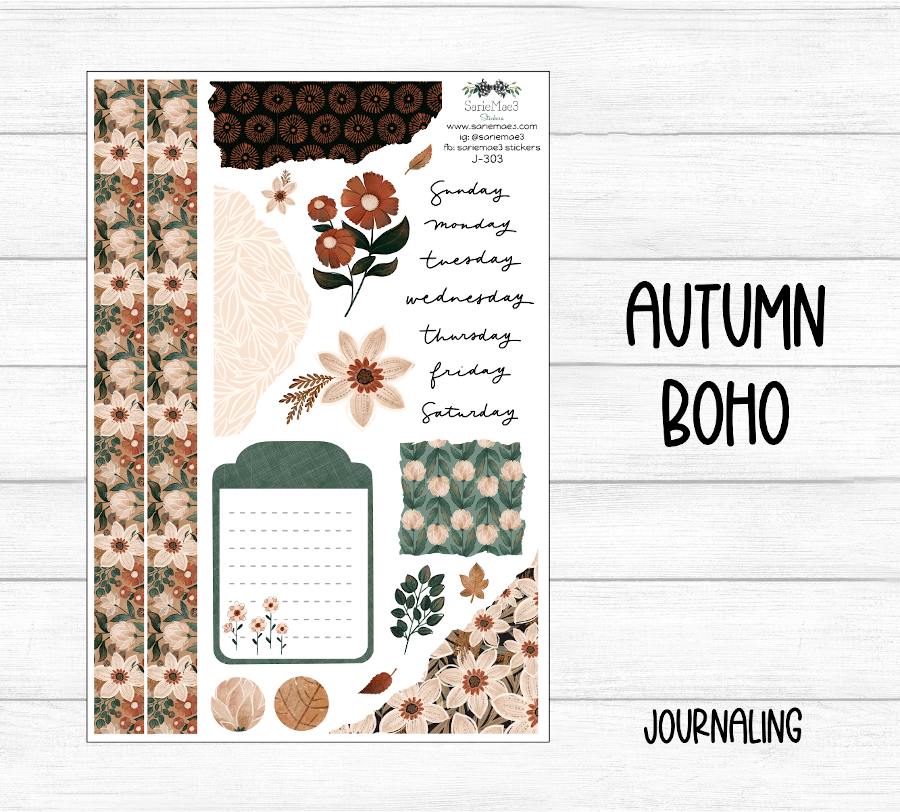 Journaling Kit, Autumn Boho, J-303