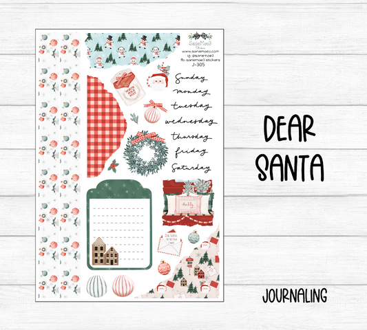 Journaling Kit, Dear Santa, J-305