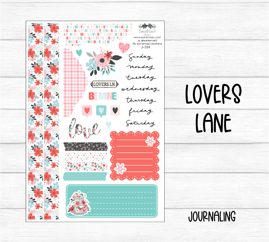 Journaling Kit, Lovers Lane, J-314