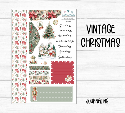 Journaling Kit, Vintage Christmas, J-343
