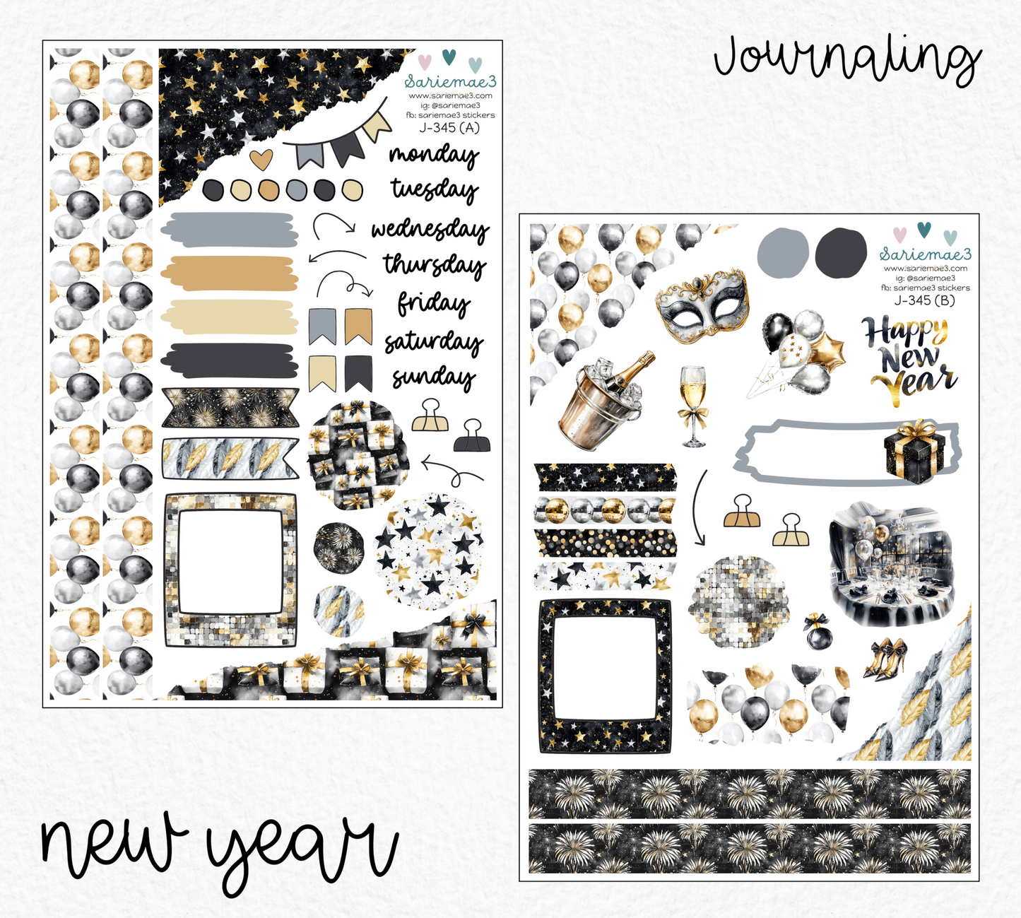 Journaling Kit, New Year, J-345
