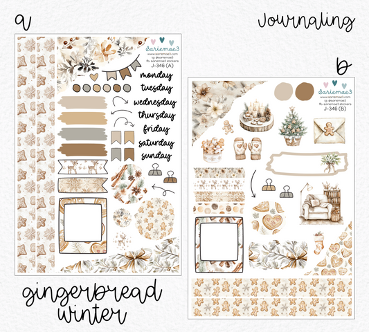 Journaling Kit, Gingerbread Winter, J-346