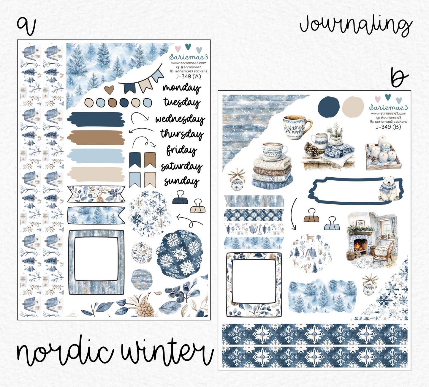 Journaling Kit, Nordic Winter, J-349