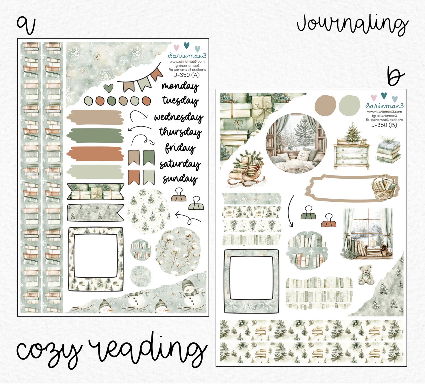 Journaling Kit, Cozy Reading, J-350