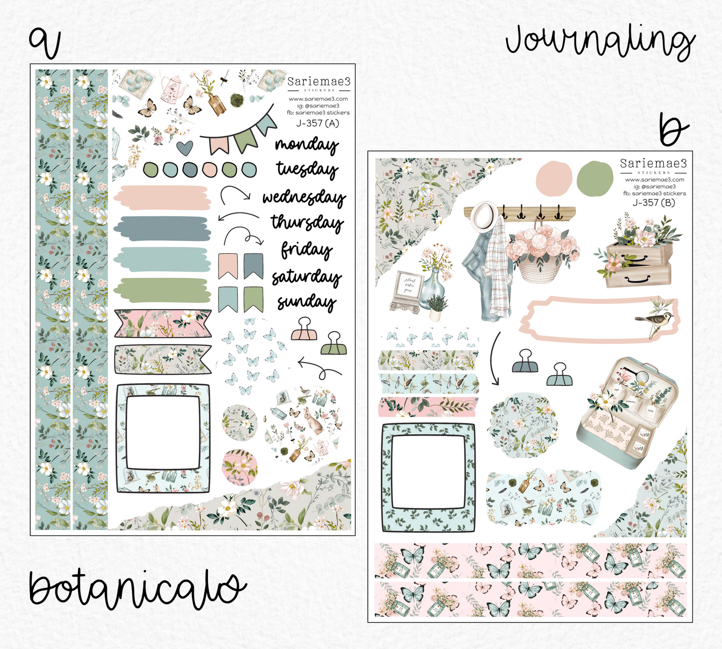 Journaling Kit, Botanicals, J-357