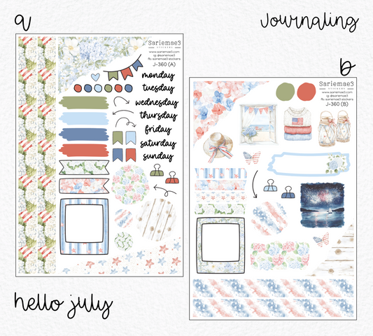 Journaling Kit, Hello July, J-360
