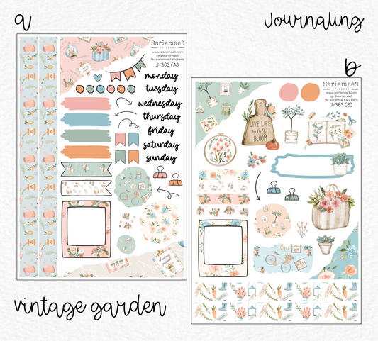 Journaling Kit, Vintage Garden, J-363