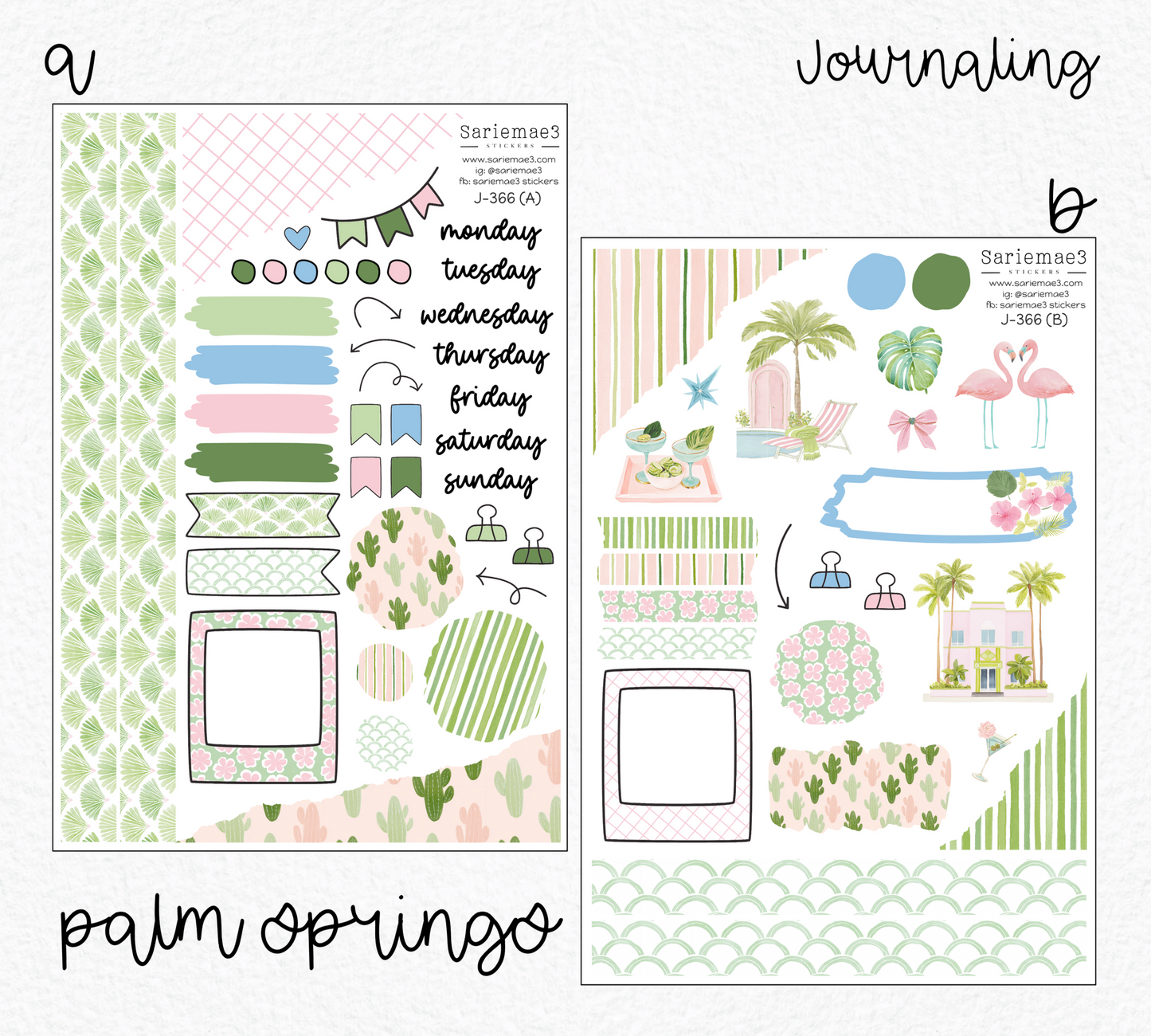 Journaling Kit, Palm Springs, J-366